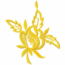 Flowers And Tree Embroidery Design 3